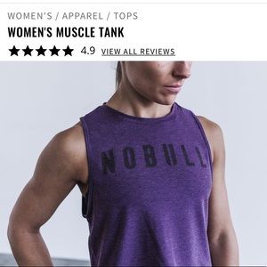 Purple muscle crop tank